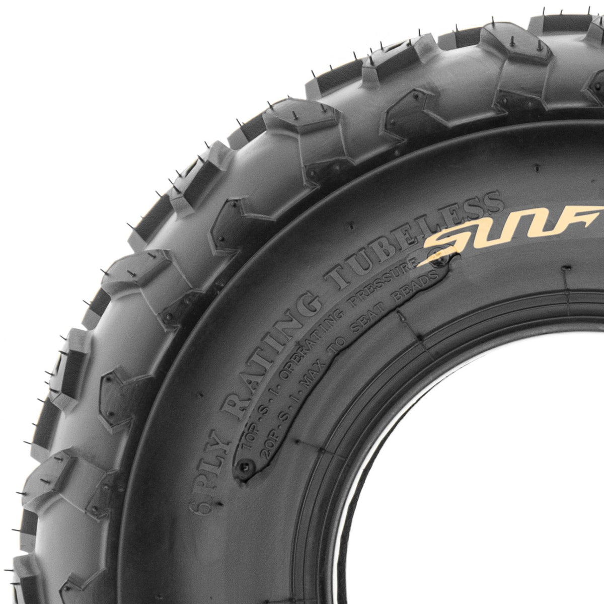 19x7-8 Knobby ATV & Go Kart Tires, Tubeless Pair of 2 E658