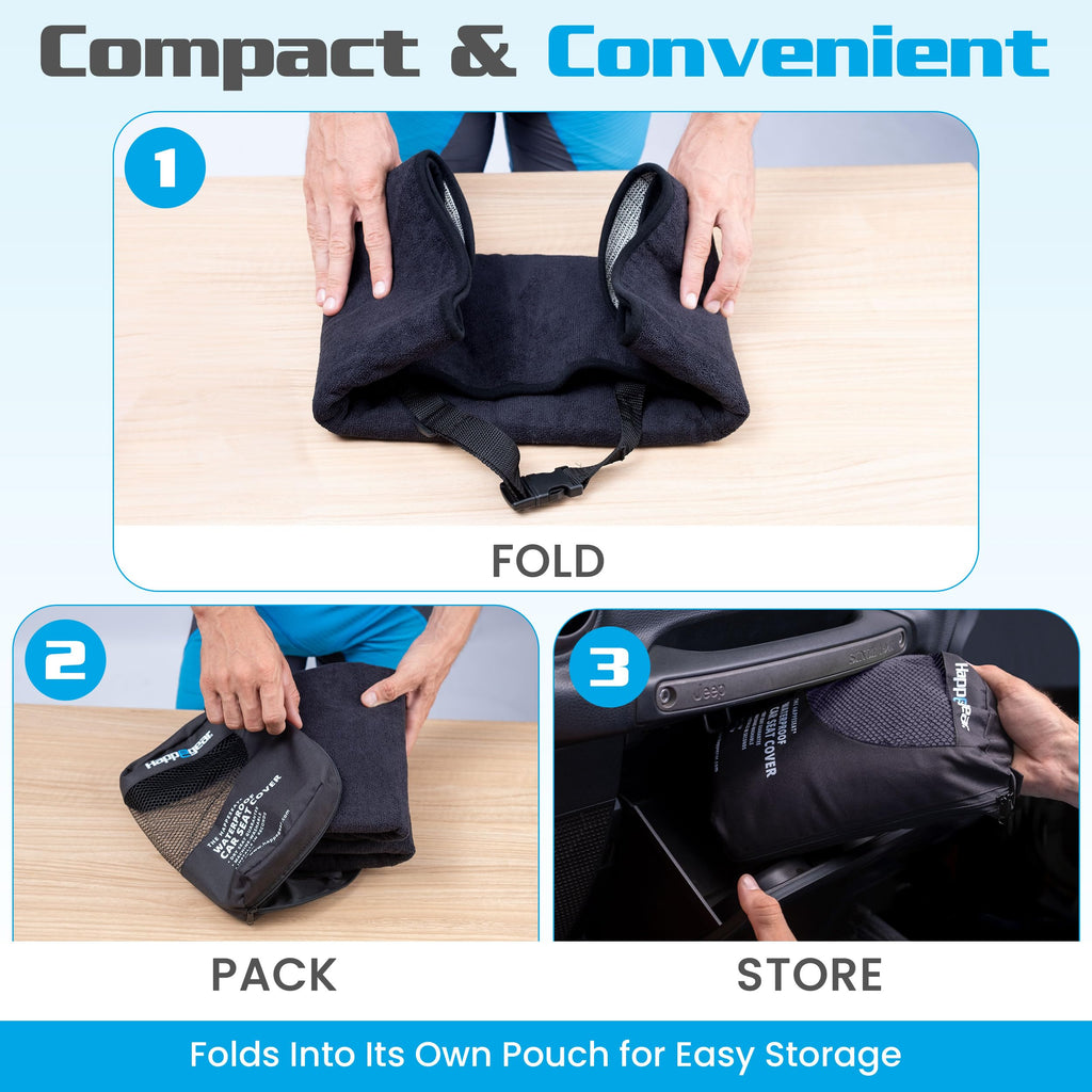 Waterproof Car Seat Cover & Protector, Black S904956