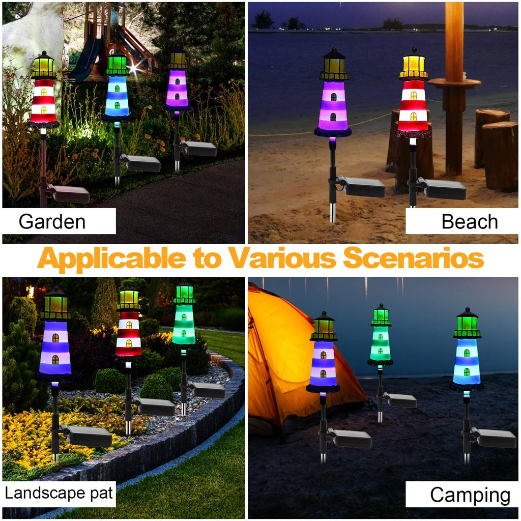 2 Pack IP65 Waterproof Solar Stake Lights N967033