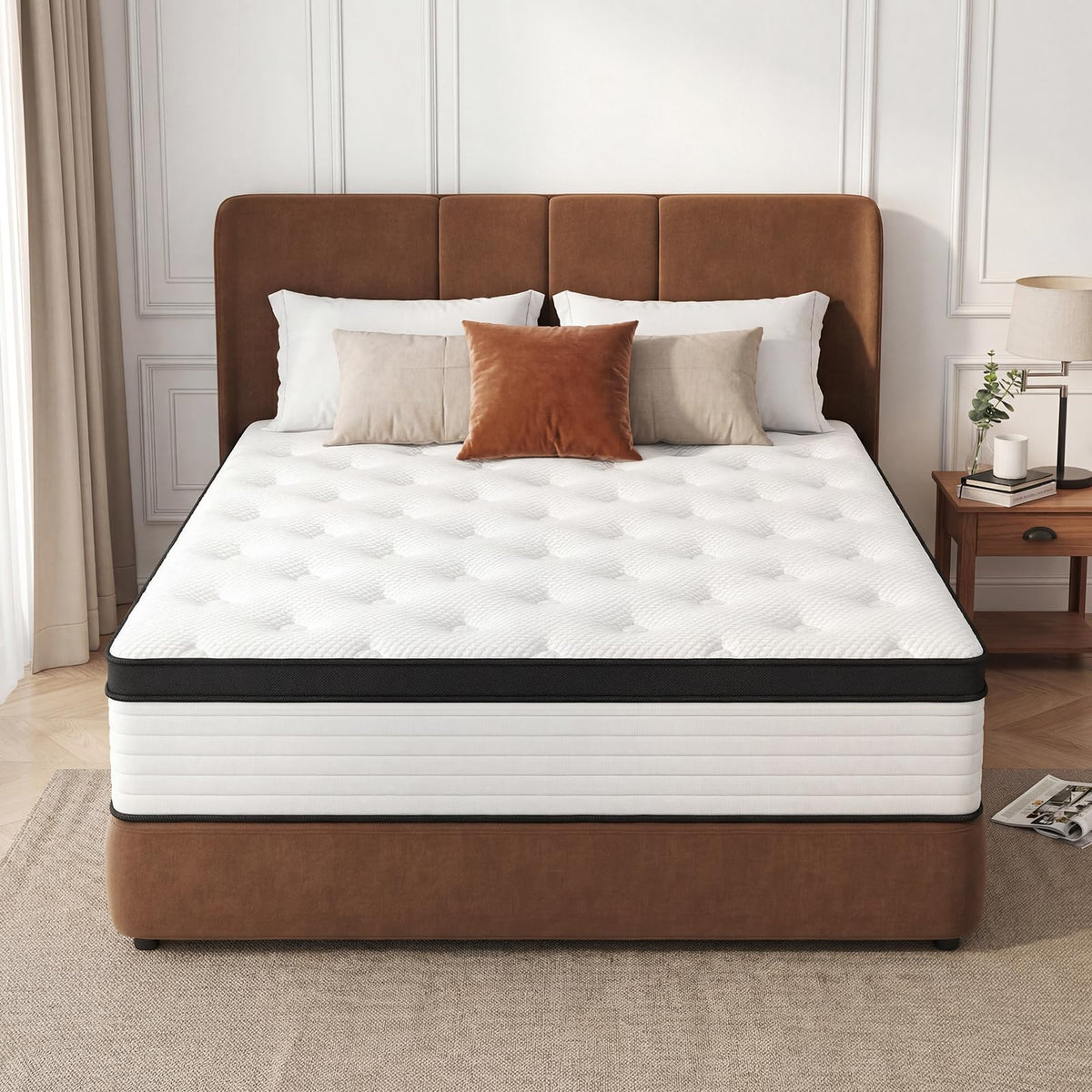 12 Inch Medium Firm Hybrid Memory Foam Mattress I309521