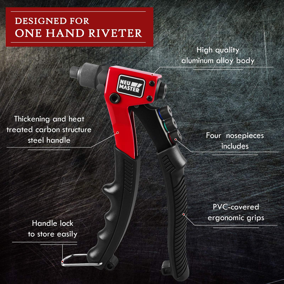 Rivet Gun Tool Kit with 200 Rivets C7948