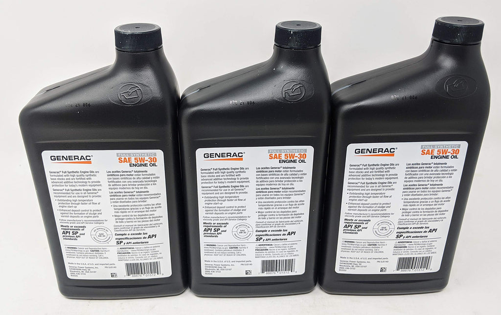 Full Synthetic 5W-30 Motor Oil Quart Bottle Pack of 3 M326