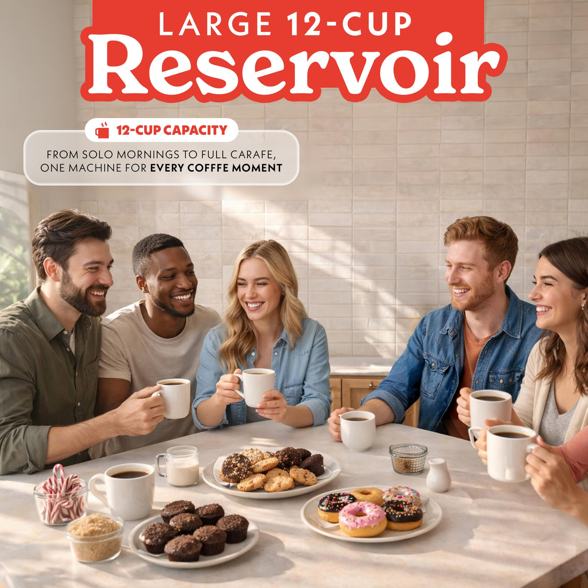 Black 12-Cup Single Serve Coffee Maker L24903