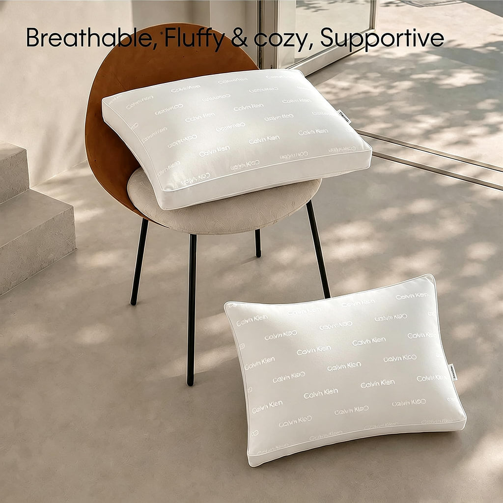 Queen Size Set of 2 Medium Soft Pillows X107094