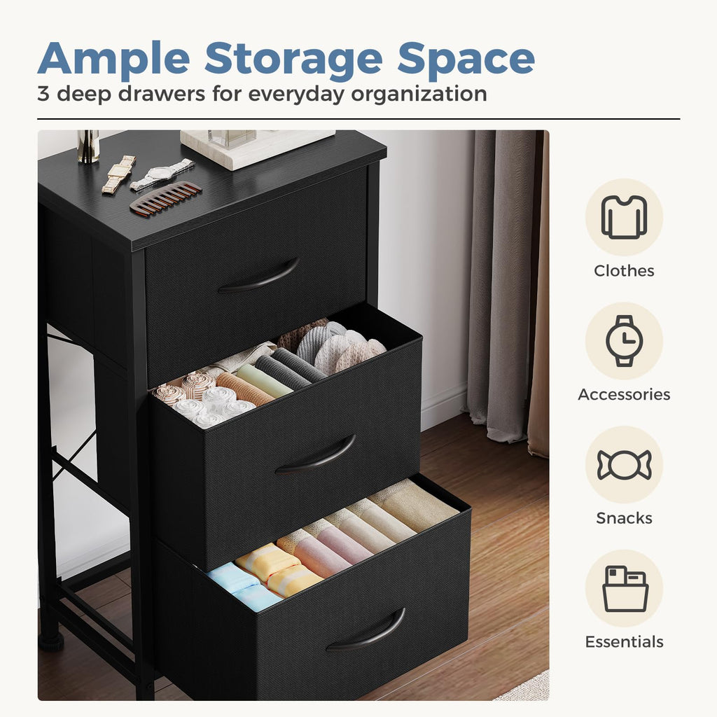 3 Drawer Nightstand E8916