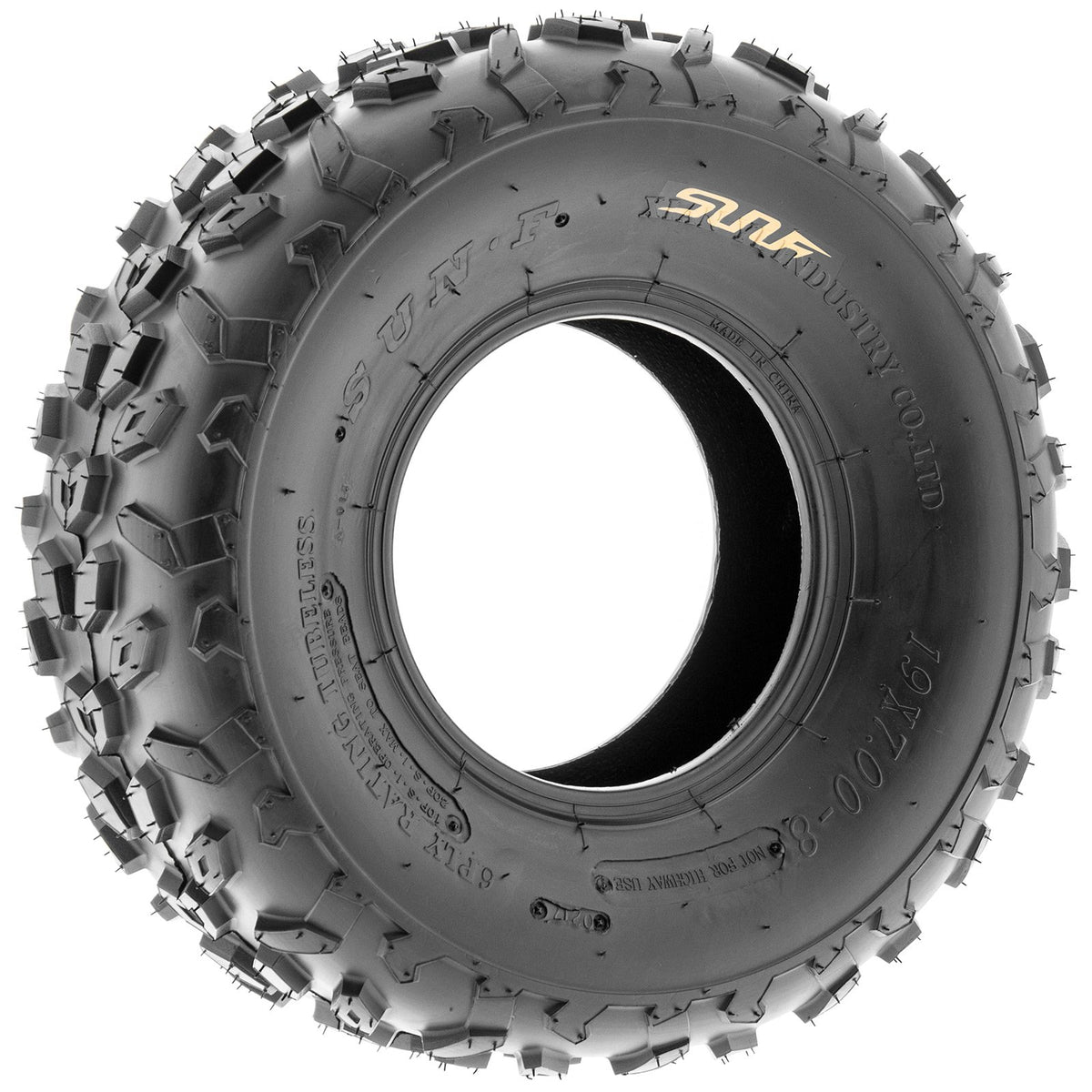 19x7-8 Knobby ATV & Go Kart Tires, Tubeless Pair of 2 E658