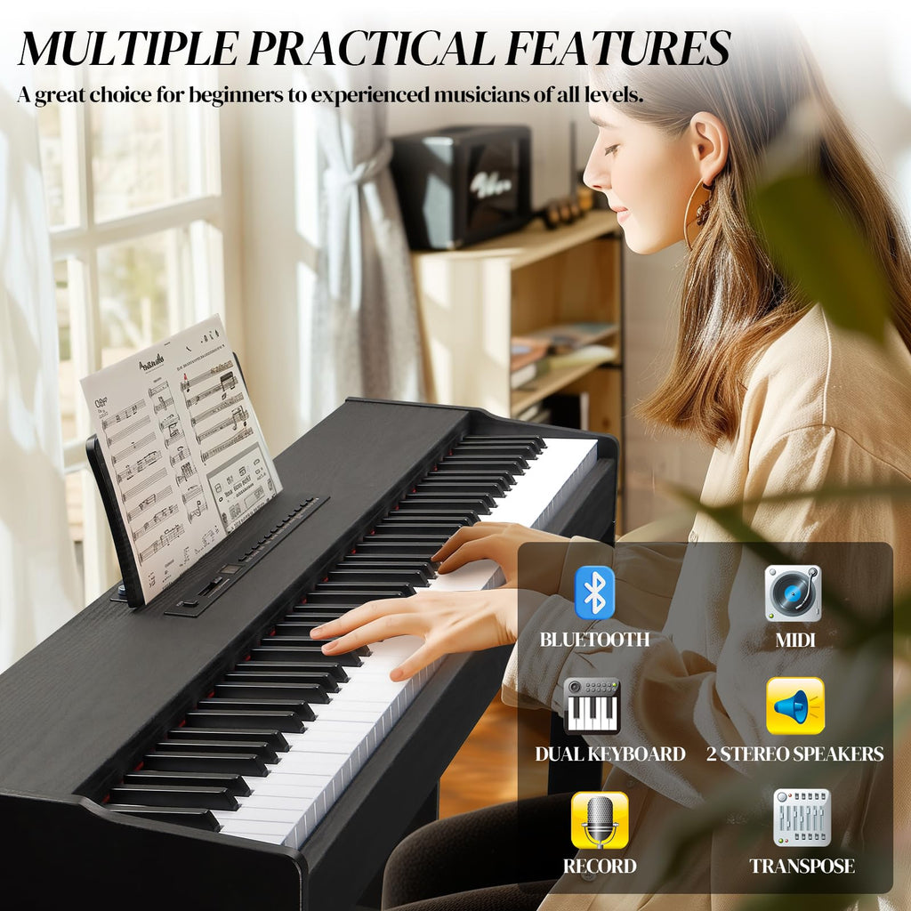 88 Key Weighted Upright Digital Piano M105