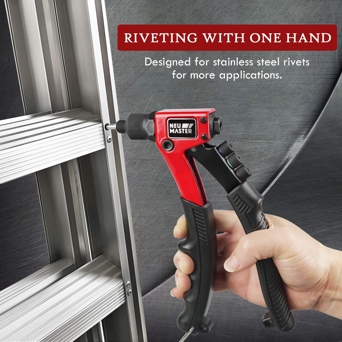 Rivet Gun Tool Kit with 200 Rivets C7948