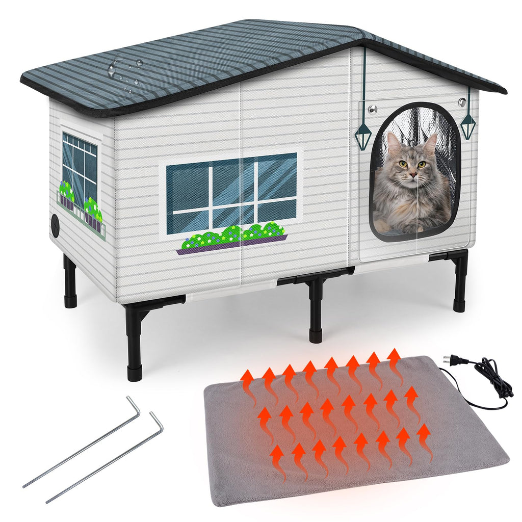 Weatherproof Heated Insulated Cat House I284613