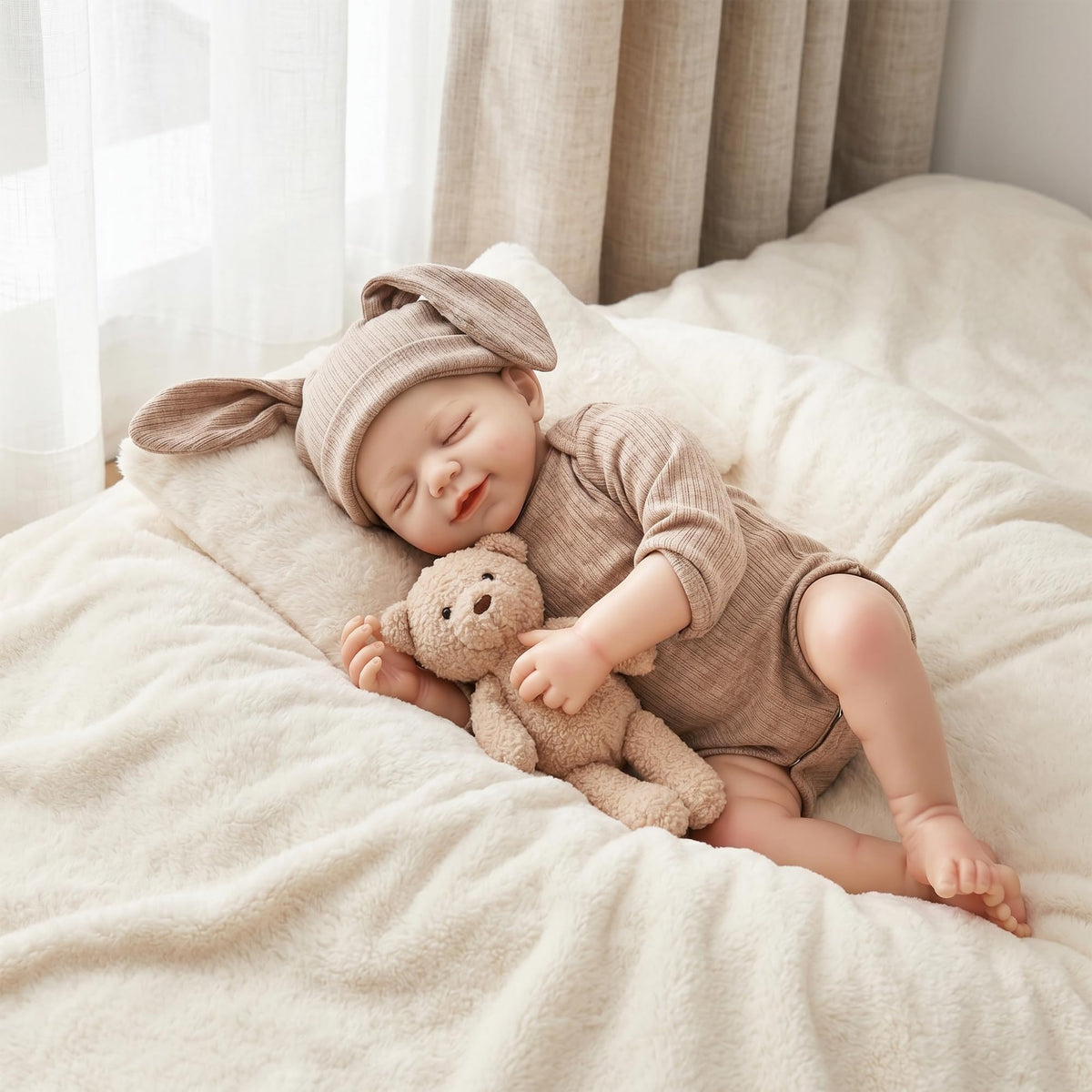 20 Inch Lifelike Reborn Baby Doll with Soft Vinyl Body W39153
