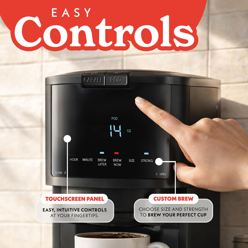 Black 12-Cup Single Serve Coffee Maker L24903