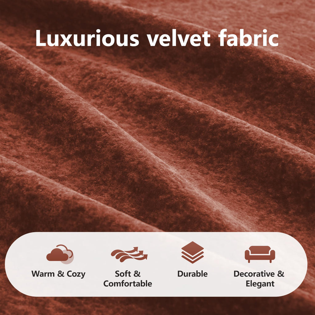 L-Shaped Velvet Sofa with Ottoman X756