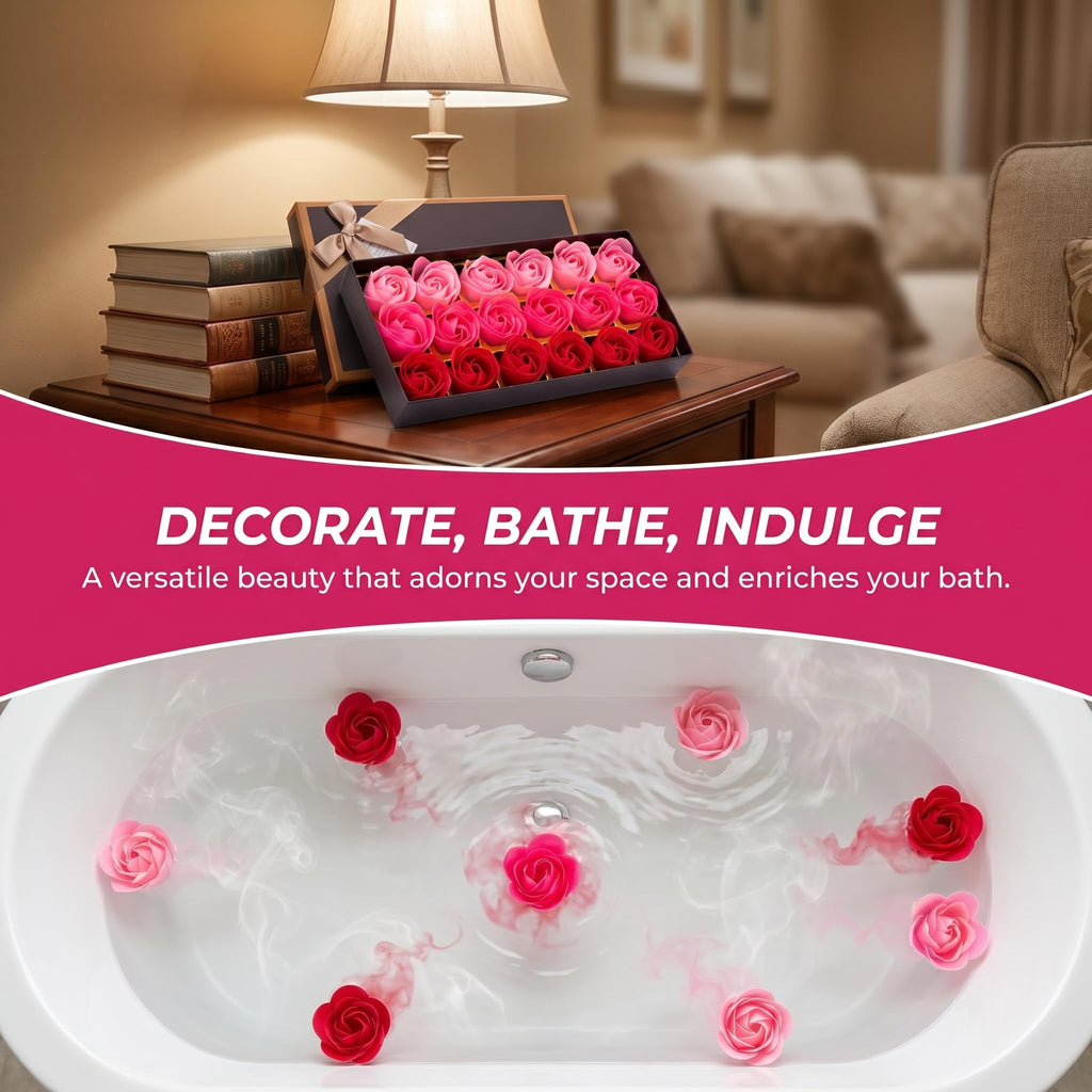 Pink Soap Flower Gift Set S9616