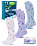 Bamboo Viscose 8-15 mmHg Knee High Compression Socks 3 Pairs W651