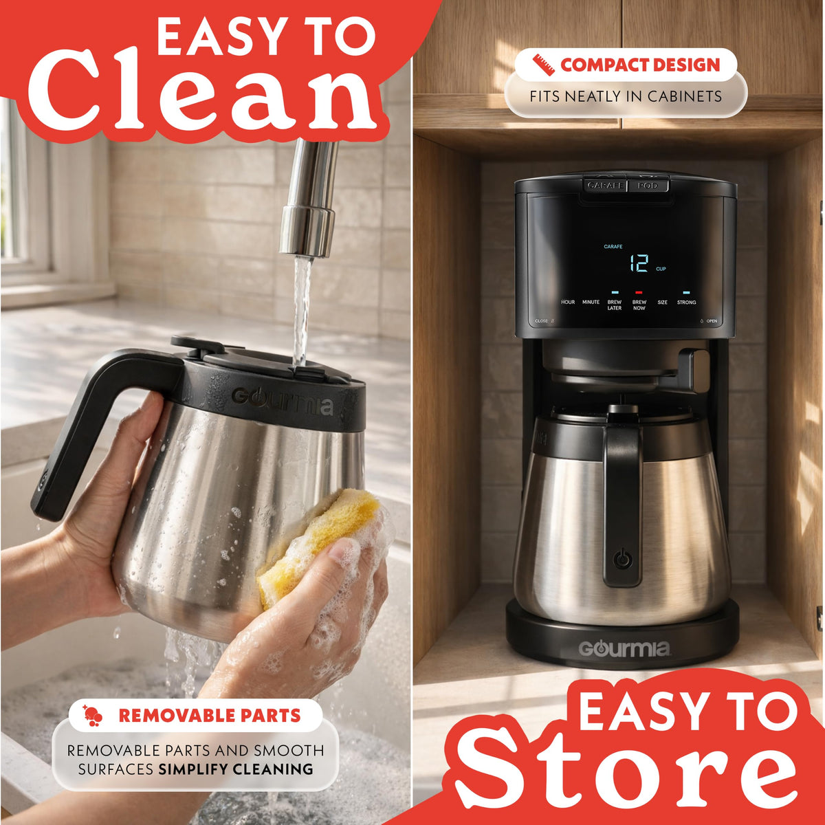 Black 12-Cup Single Serve Coffee Maker L24903