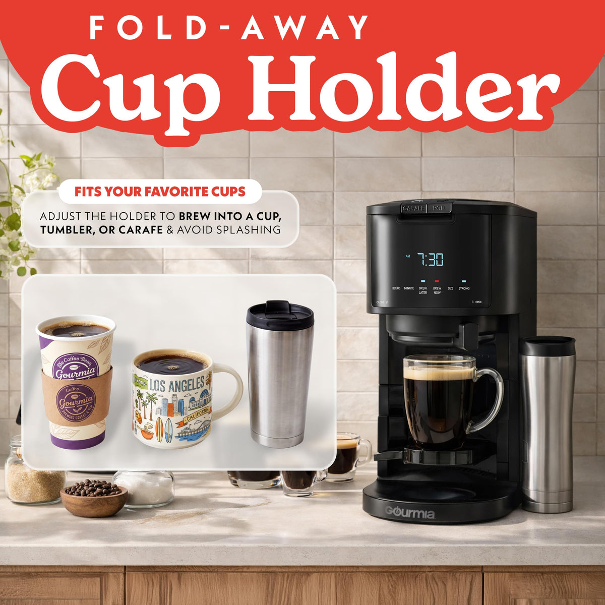 Black 12-Cup Single Serve Coffee Maker L24903