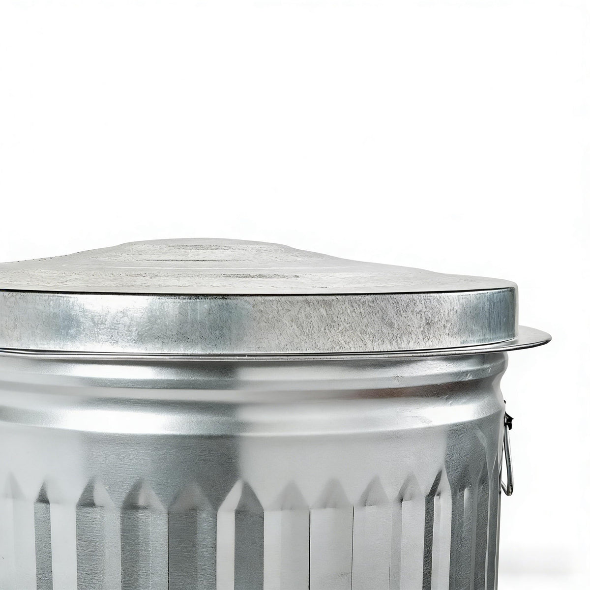 31 Gallon Galvanized Steel Trash Can with Lid X437172