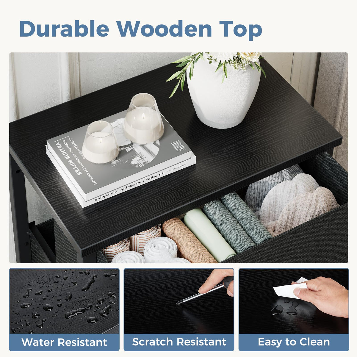 3 Drawer Nightstand E8916