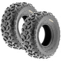19x7-8 Knobby ATV & Go Kart Tires, Tubeless Pair of 2 E658