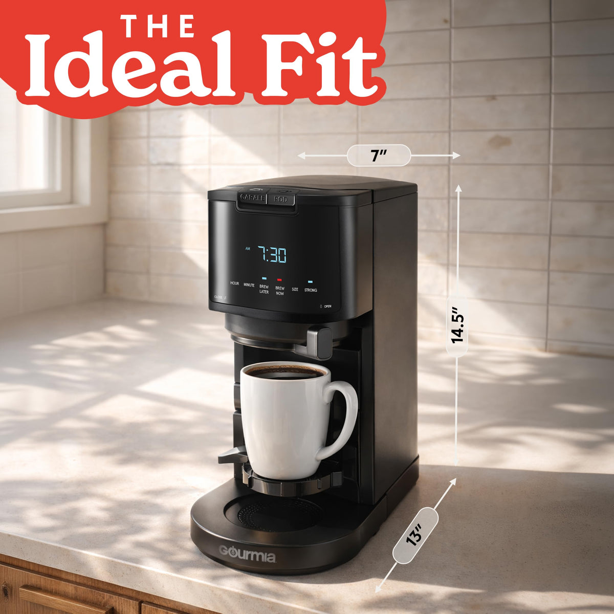 Black 12-Cup Single Serve Coffee Maker L24903