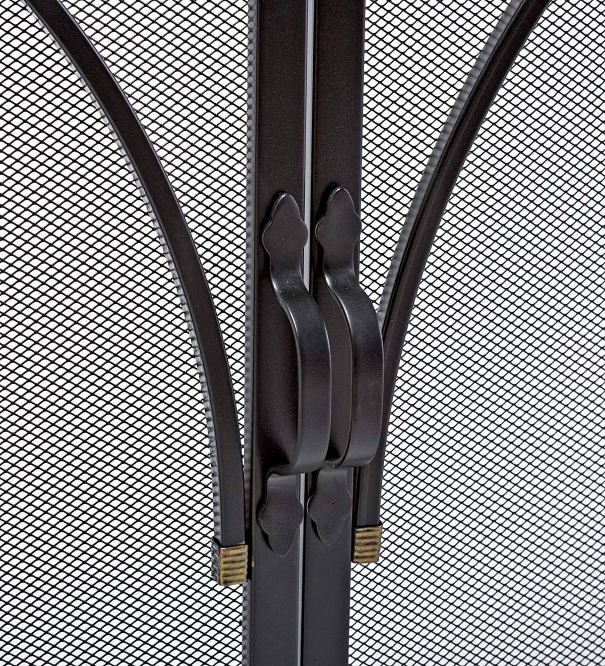 Black Metal Fireplace Screen I511