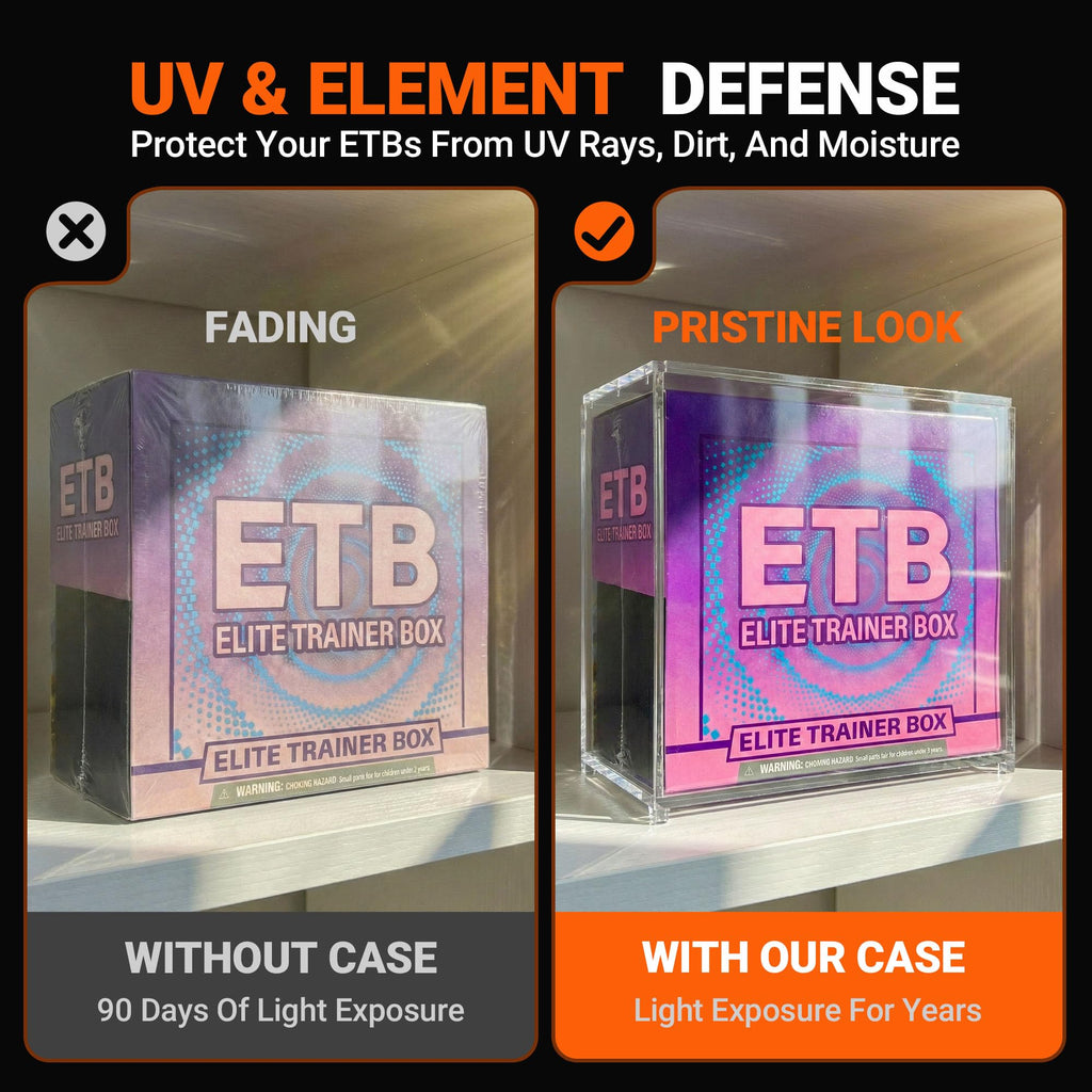 2 Pack Acrylic Case Stackable Magnetic Protector for ETB Storage B944