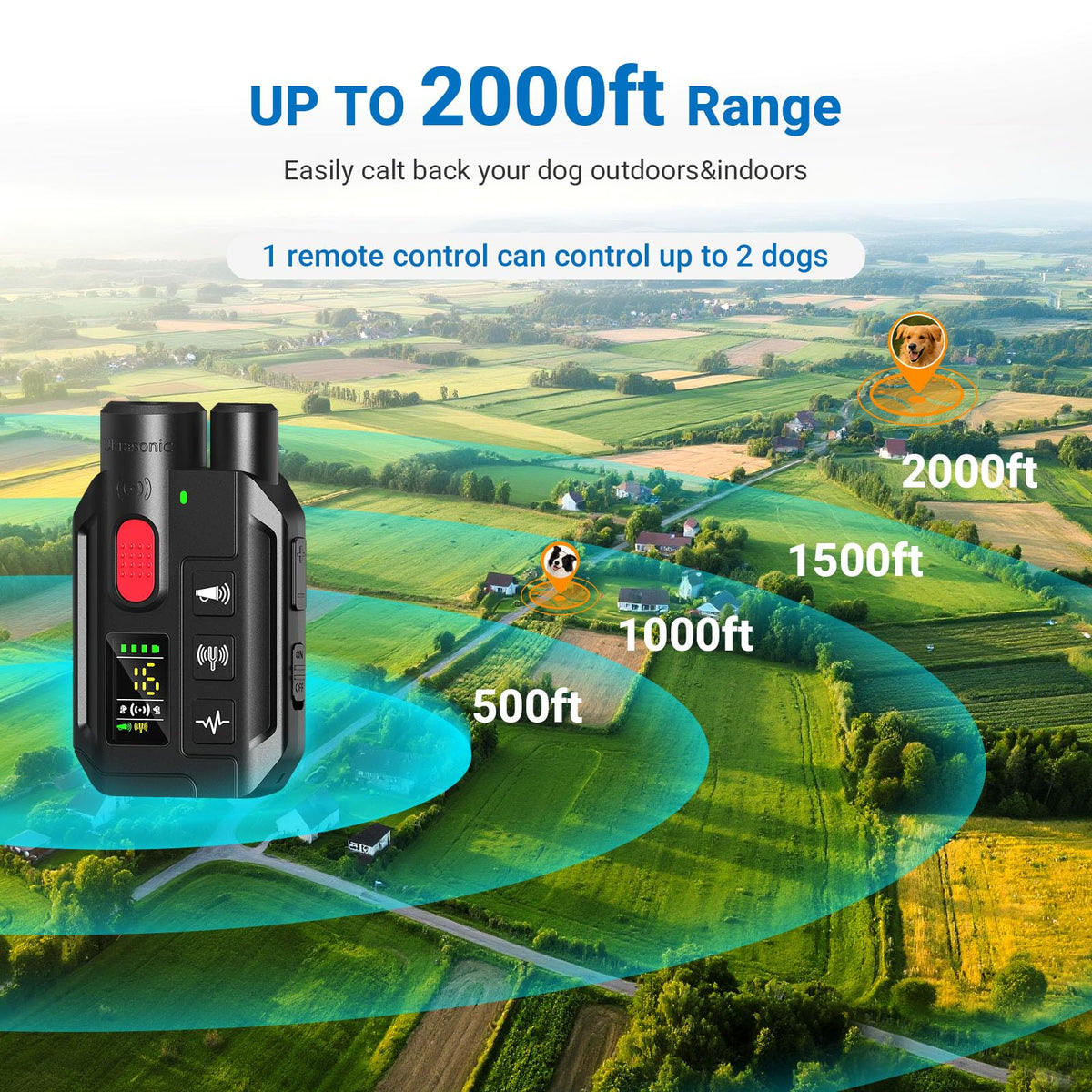 IP67 Waterproof Dog Training Collar with Remote Control B8203