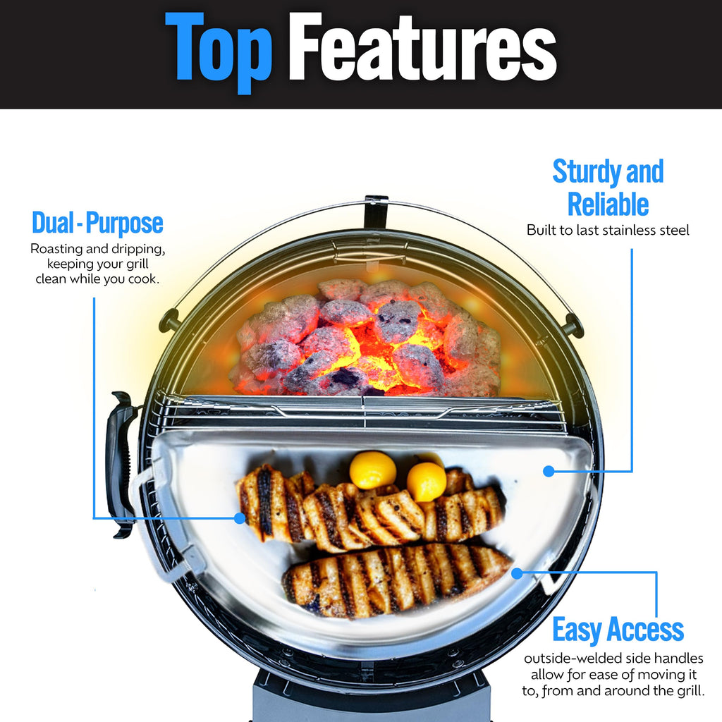 3-in-1 Stainless Steel Grill Accessory U416