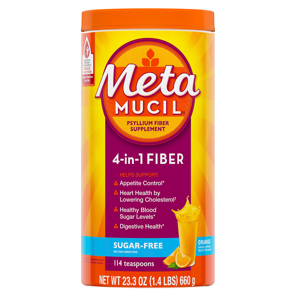 Sugar-Free Orange Flavored Psyllium Husk Fiber Powder C279748