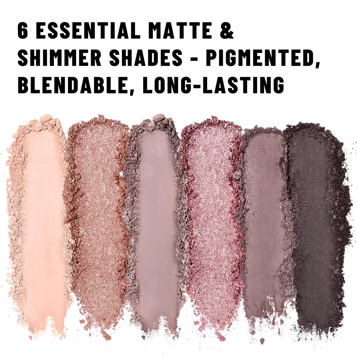 Neutral Nude Matte & Shimmer 6 Colors Mini Eyeshadow Palette V236