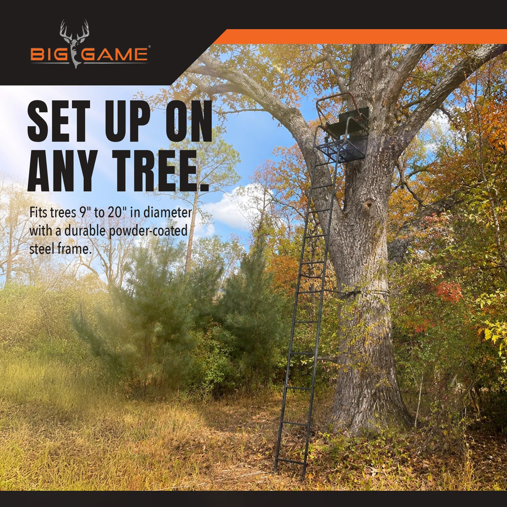 Ladder Treestand with Flip Back Seat I283