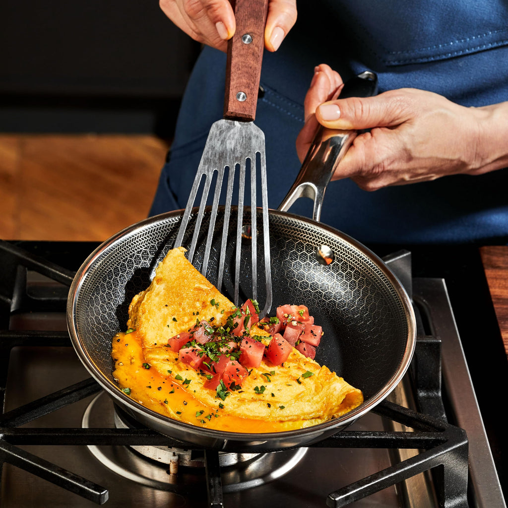 6pc Hybrid Nonstick Frying Pans Set with Lids C572581
