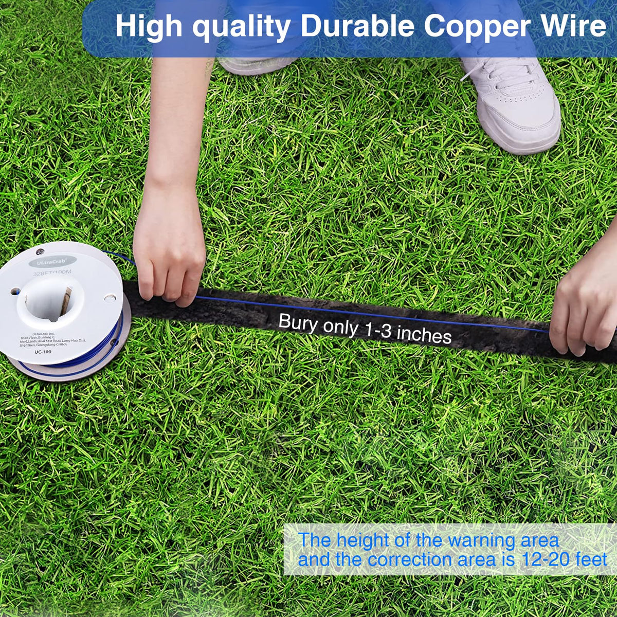 In-Ground Electric Dog Fence System with 2 Collars O119